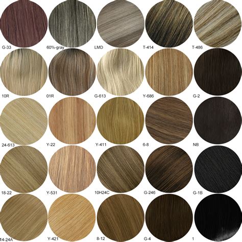 Dirty Blonde Color Chart