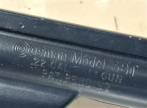 Vintage Crosman Model 38t 6 Shot 22 Cal Pellet Co2 Powered Revolver