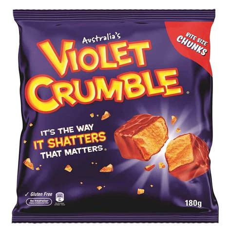 Buy Bulk Violet Crumble Bites 180g 440 Each X 12 Units Online