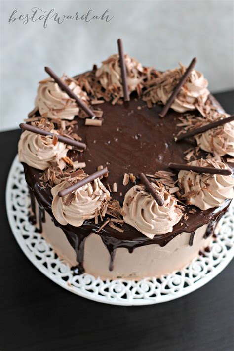 One of the most important ingredients is the cocoa powder. Triple Layer Chocolate and Mousse Cake | Best of Wardah
