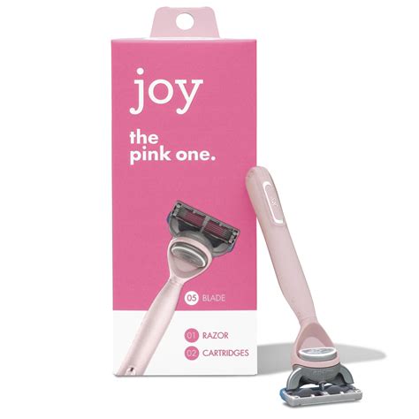 Joy Razor Handle 2 Razor Blade Refills Pink Best