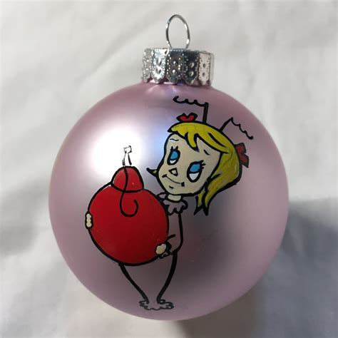 Handpainted Cindylouwho Ornament 26in Glass Juliefournier