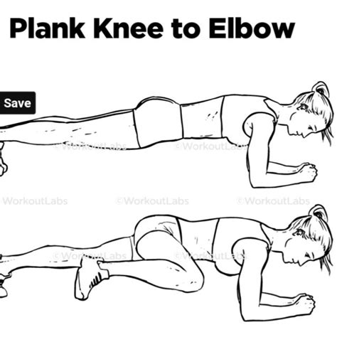 Plank Knee To Elbow Exercise How To Workout Trainer By Skimble