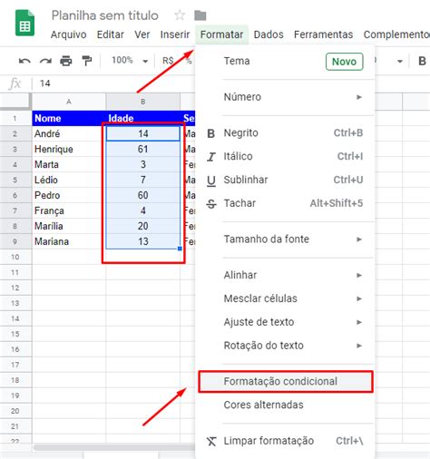 Formata O Condicional No Google Planilhas Ninja Do Excel