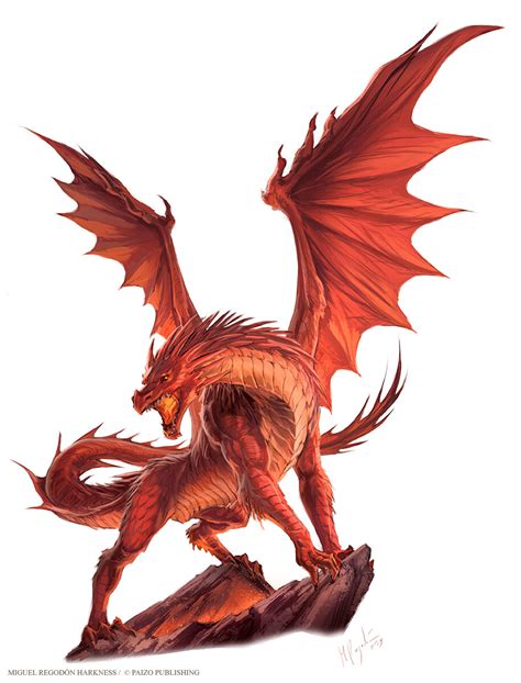 Artstation Pathfinder 2nd Edition Bestiary Chromatic Adult Dragons