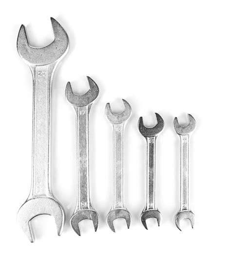 Premium Photo Different Types Of Wrenches Isolated On White