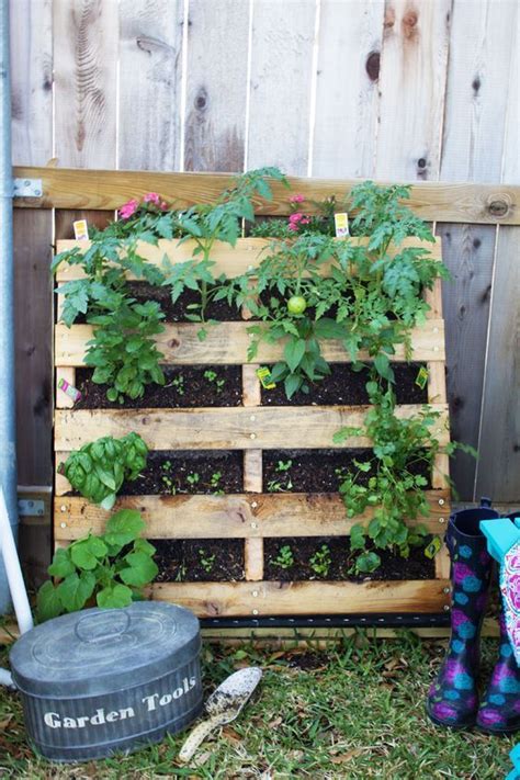 How To Make Your Own Vertical Pallet Vegetableherb Garden Vertical