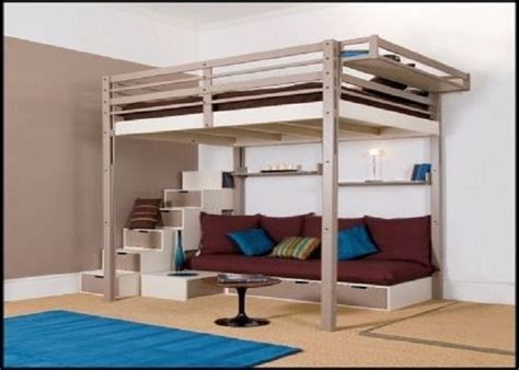Queen Size Loft Bed With Desk Plans Loft Bed Plans Loft Bed Frame