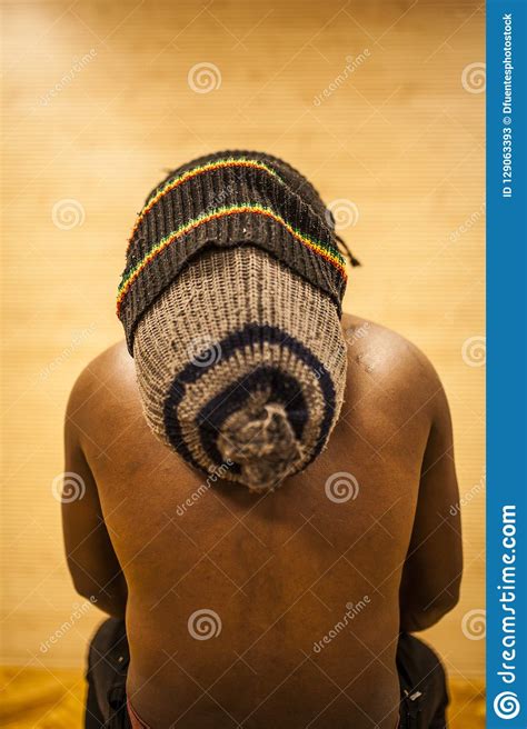 Rastafarian Man Showing His Dreadlocks Stock Image Image Of Model