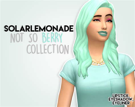 Not So Berry Make Up Collection Sims 4 Cc Maxis Match Sims 4 Maxis