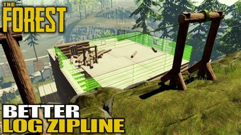 Better Log Zipline Setup The Forest Gameplay E44 Youtube