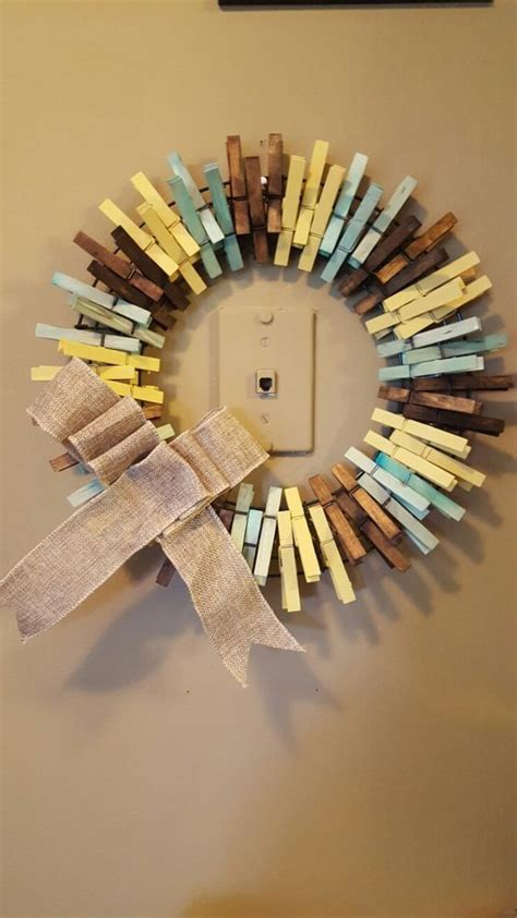 Diy Clothespin Crafts That Will Blow Your Mind Clothes Pin Wreath