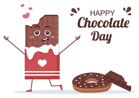 Happy Chocolate Day Celebration Vector Illustratio 2759387 Vector Art