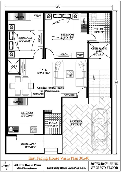 East Facing House Plan As Per Vastu X House Plans Duplex House
