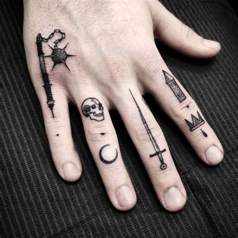 Medieval Tattoos By Thomas E Small Hand Tattoos Hand Tattoos For