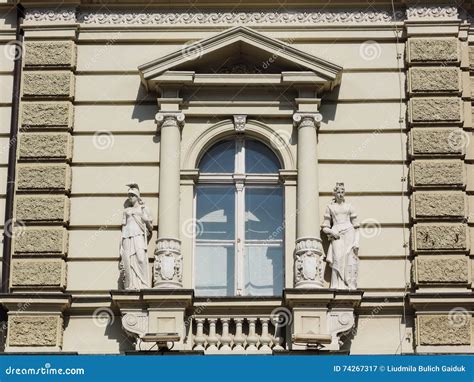 Neoclassical Style Window Stock Image Image Of Frame 74267317
