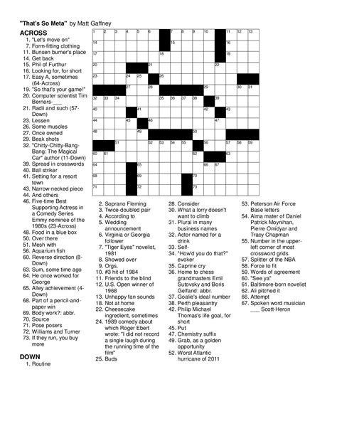 May | 2014 | Matt Gaffney's Weekly Crossword Contest