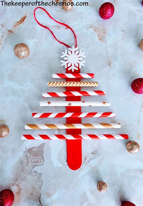 Paper Straw Christmas Tree Ornaments The Keeper Of The Cheerios In