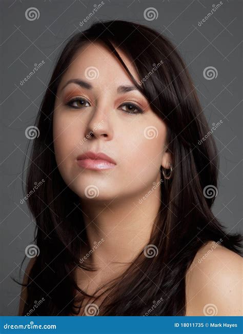 Portrait Of Hispanic Woman Stock Image Image Of Gorgeous 18011735