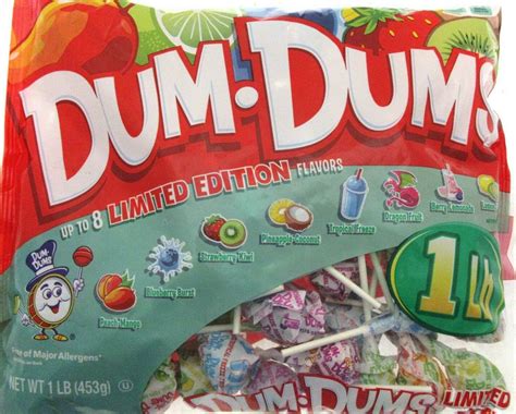 Dum Dums Limited Edition Tropical Flavors Assorted Candy Pops 453g 1