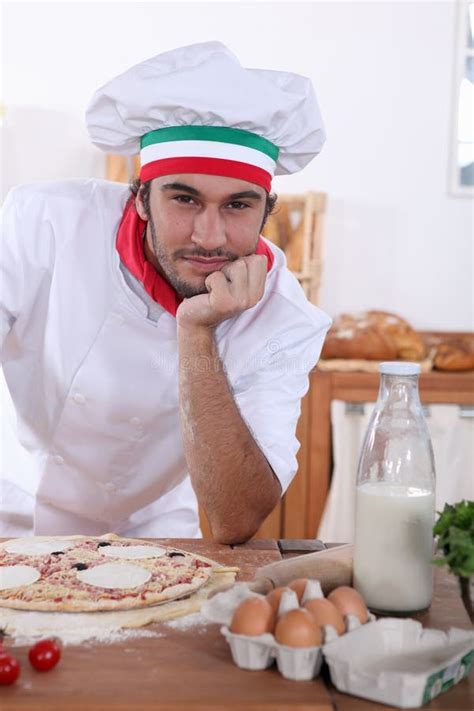 Italian Chef Stock Image Image Of Smart Caucasian Inside