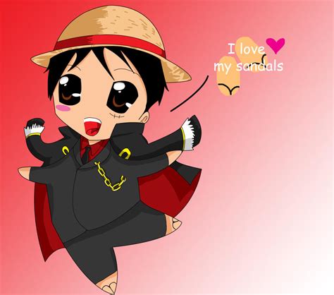 Luffy Loves His Sandals By Stephainestarfire On Deviantart