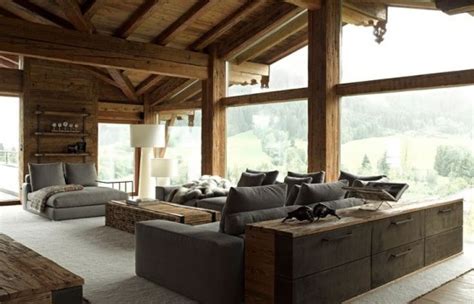 35 Natural Chalet Living Room Designs Digsdigs