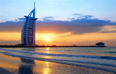 Dubai Sunset Wallpapers 4k Hd Dubai Sunset Backgrounds On Wallpaperbat