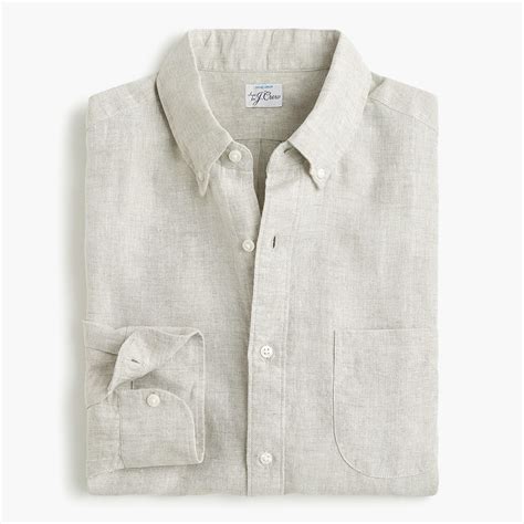 Jcrew Slim Baird Mcnutt Irish Linen Shirt In White For Men Lyst