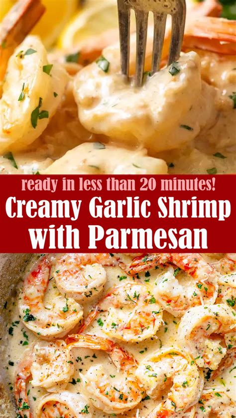 Easy Creamy Garlic Shrimp With Parmesan Reserveamana