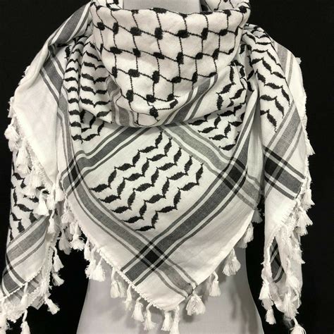 Keffiyeh Shemagh All Original Made In Palestine Arab Scarf Kufiya