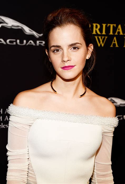 Emma Watsons Bright Pink Lipstick Vogue