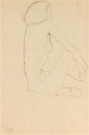 Sitzender Akt Seated Nude Par Gustav Klimt Sur Artnet