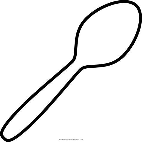 Make a coloring book with map spoon for one click. Spoon Drawing | Free download on ClipArtMag