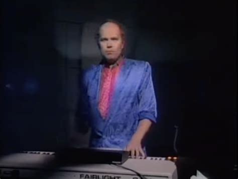 here s jan hammer in an 80s power suit rocking his miami vice theme on the fairlight cmi flipboard