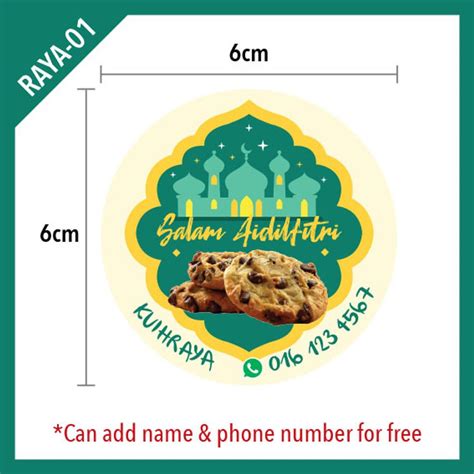 Raya Sticker Raya 01 Round Label 6cm X 6cm