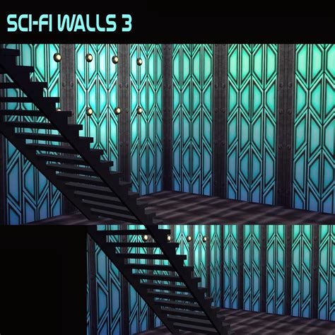 My Sims 4 Blog Sci Fi Walls By Brialimmortelle Sims 4