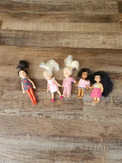 Vintage Mattel Barbie Kelly Chelsea Lot Of 5 Dolls 1980 Picclick