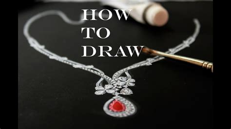 Drawing A Necklace Diamond Necklace Drawing Beautiful Necklace
