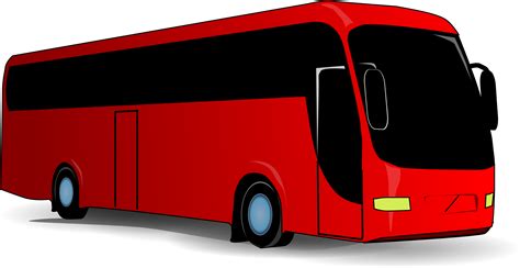 Bus Clipart Transparent Background Clipart - Red Bus Clipart - Png Download - Full Size Clipart ...