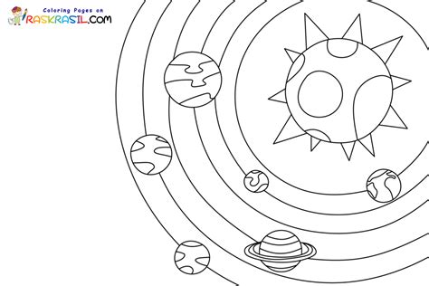 Dibujos De Sistema Solar Para Colorear