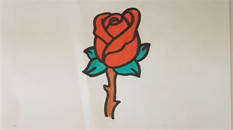 Como Dibujar Una Rosa Facil Paso A Paso How To Draw A