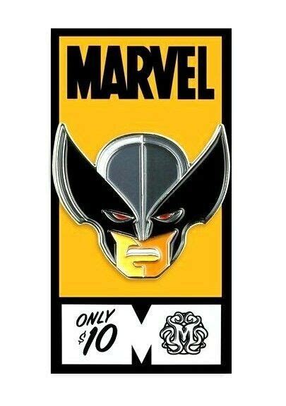 Wolverine X Force Lapel Pin Metal And Enamel Mondo Marvel Comics