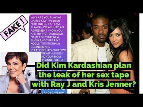 Did Kim Kardashian Plan The Leak Of Her Sex Tape With Ray J And Kris Jenner Youtube
