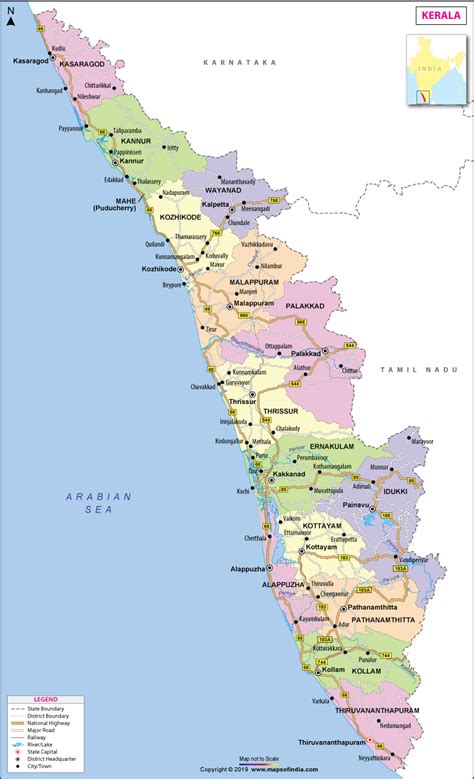 Kerala Outline Maps With Districts Jungle Maps Map Of Kerala Rivers Porn Sex Picture