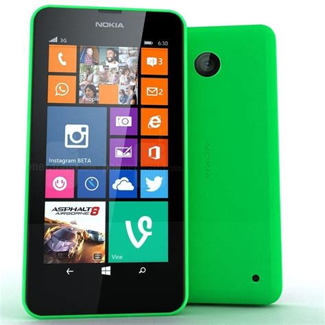 Nokia Lumia 630 Green 3d Model Cgtrader