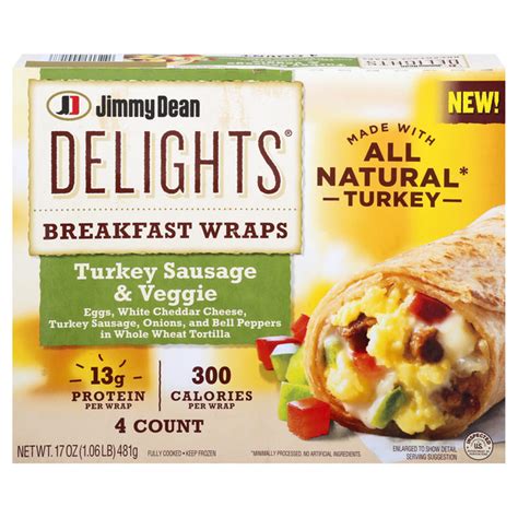 Save On Jimmy Dean Delights Breakfast Wraps Turkey Sausage Veggie