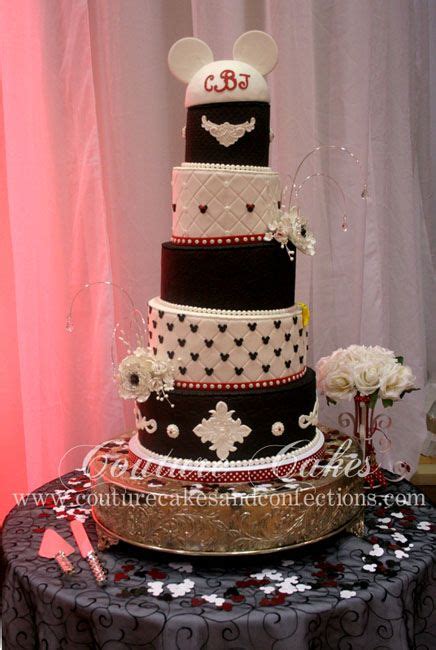 Hulgan Wedding Mickey Mouse Cake Disney Pinterest Themed