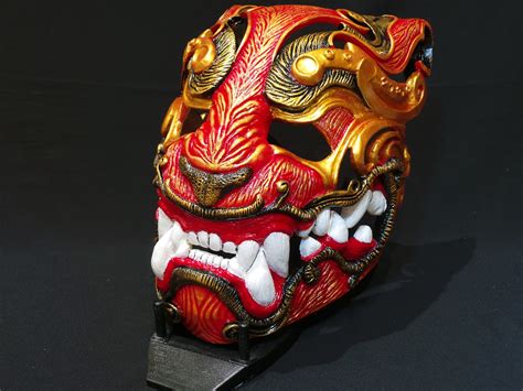 Mask Tiger Mask Assassin Samurai Kabuki Malaysia Samurai Armor Etsy Uk