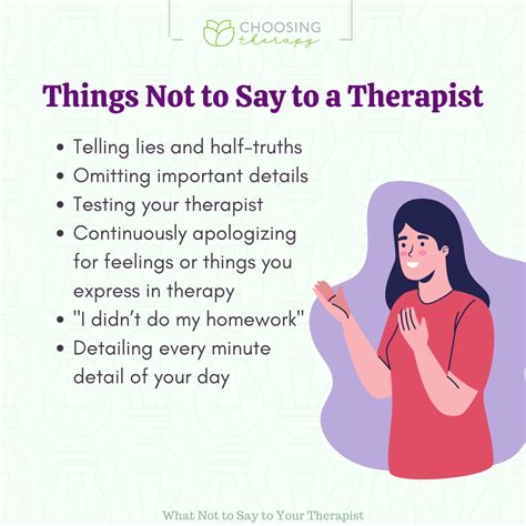 13 things you should never tell your therapist